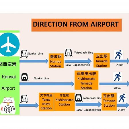 玉出204 Wifi付 玉出駅から徒歩2分 地下鉄難波迄8分 Osaka Exterior foto